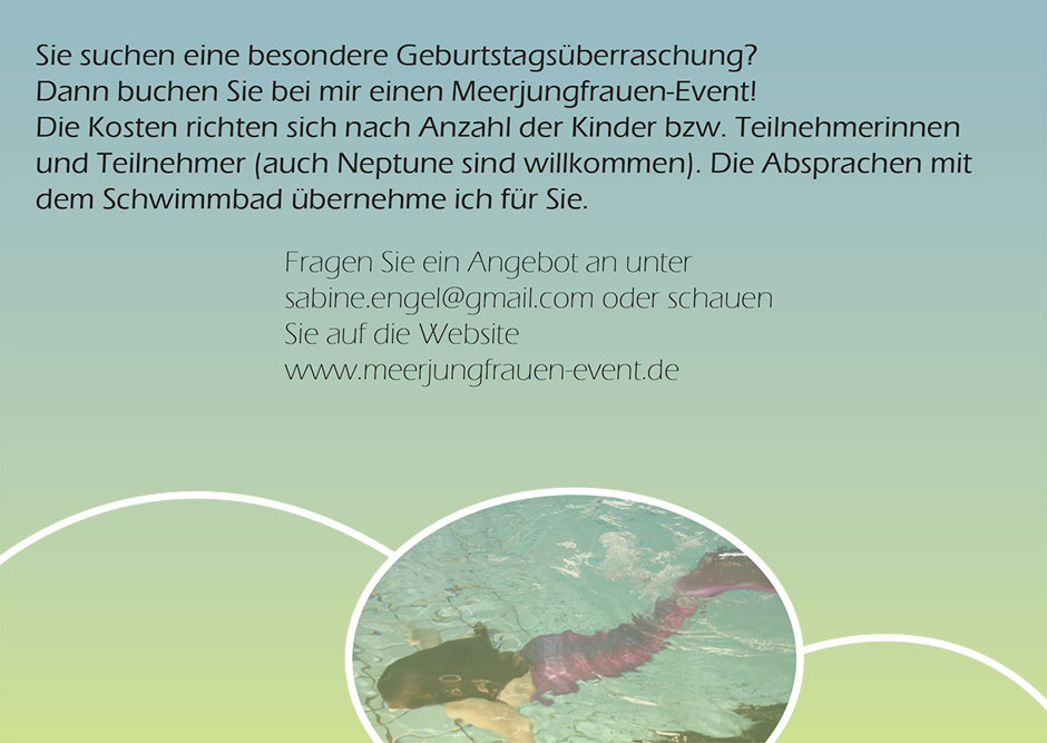 Flyer Meerjungfrauen-Event.de